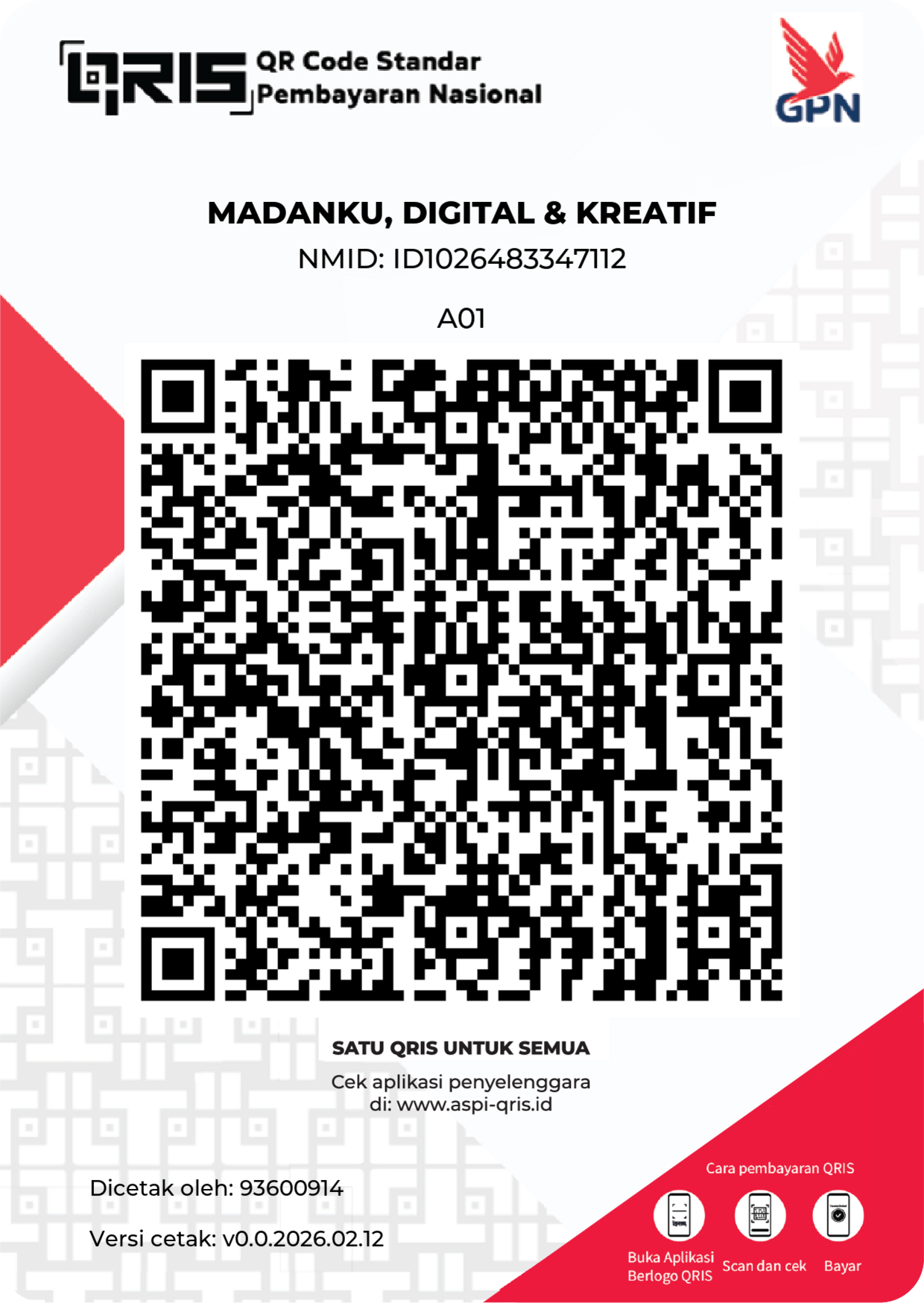 Scan QRIS Donasi DanzzAM Offc